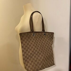 Gucci Brown Monogram Tote Bag